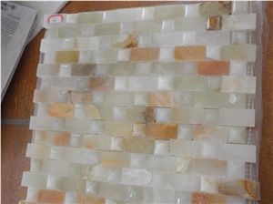 DLStone Onyx Mosaic, White Onyx Mosaic