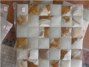 DLStone Onyx Mosaic, White Onyx Mosaic