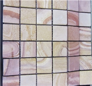 Slate Pink Sandstone Mosaic