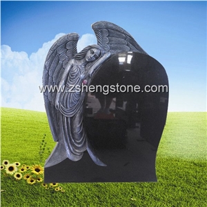 Black Granite Headstone