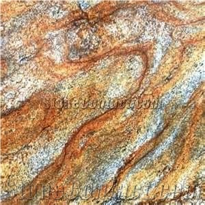 Brazil Juparana Golden River Granite Slab(good Pri