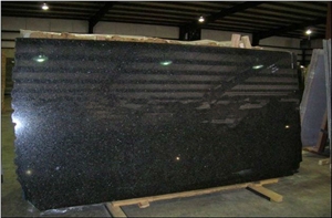 Polished African Black Granite Slab(good Price)