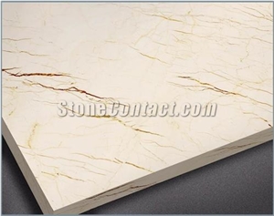 Polished Crema Luna Limestone Tile