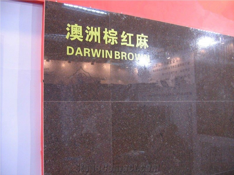 Polished Darwin Brown Granite Slab(good Quality)
