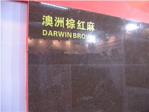 Polished Darwin Brown Granite Slab(good Quality)