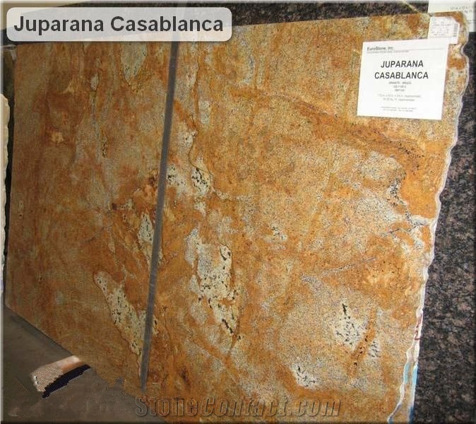 Polished Juparana Casablanca Granite Slab(good Pol