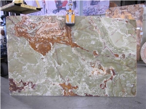 Polished Pink Onyx Slab(own Factory)