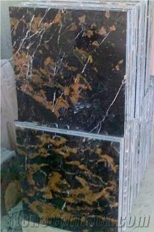 Polished Portoro Gold Marble Tile(good Price)