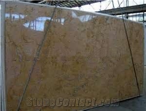 Polished Spring Yellow Marble Slab