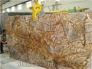 Rainforest Brown Marble Slab(good Price)