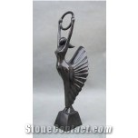 Abstract Marble Figurine, Brown Marble Art Works