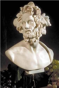Manmade Marble Bust, Brown Marble Sculpture & Statue