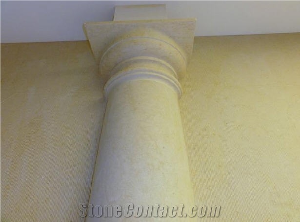 Beige Limestone Column