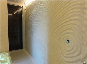 Wall Cladding Panel, Beige Sandstone Wall