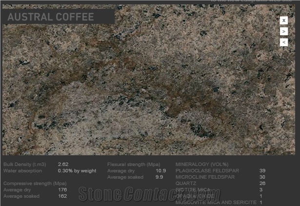 Austral Coffee Granite Slabs & Tiles