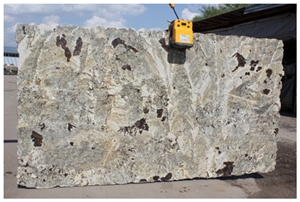Crazy Horse Granite Slabs, Brazil White Granite