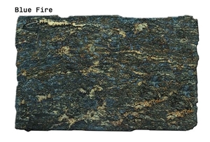 Blue Fire Granite Slabs