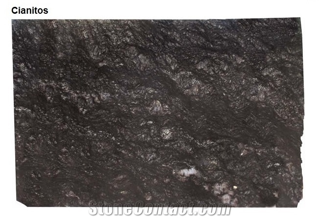 Cianitos Granite Slabs, Brazil Black Granite