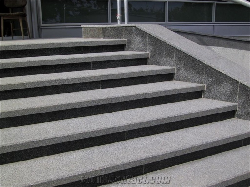 G640 Granite Stairs, Grey Granite