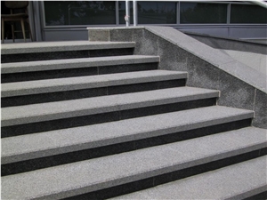G640 Granite Stairs, Grey Granite