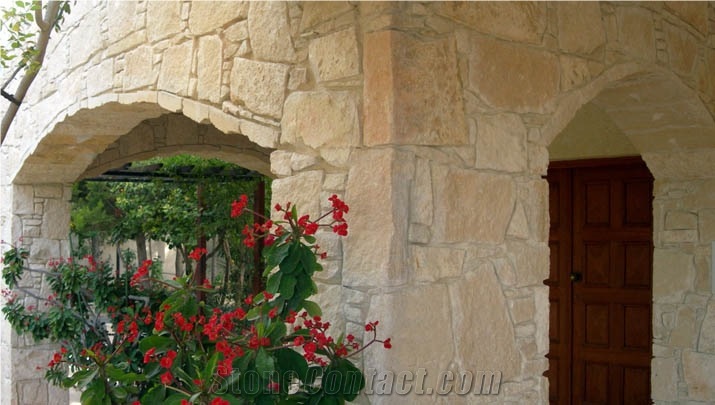 Cyprus Limestone Building Stones,walling, Beige Limestone