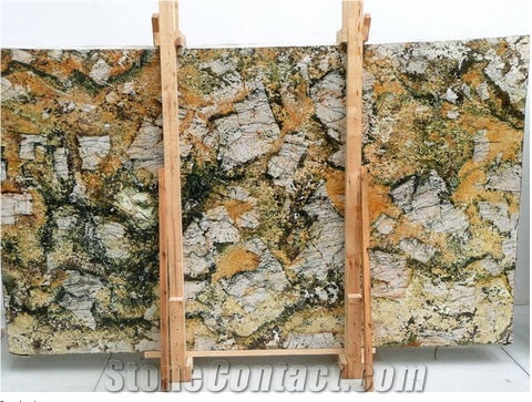 Barricato Granite Slabs Brazil Yellow Granite From Italy