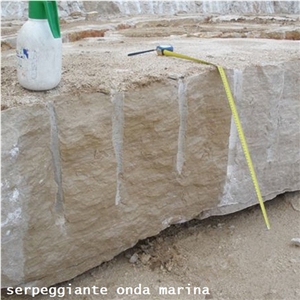 Serpeggiante Onda Marina Marble Block, Italy Beige Marble