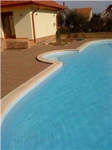 Pool Coping , Pool Deck Pavers, Tuhar Rosa Pink Marble