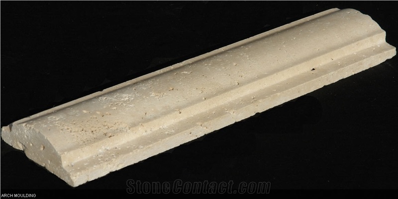 Ivory Commercial Travertine Arch Moulding, Beige Travertine