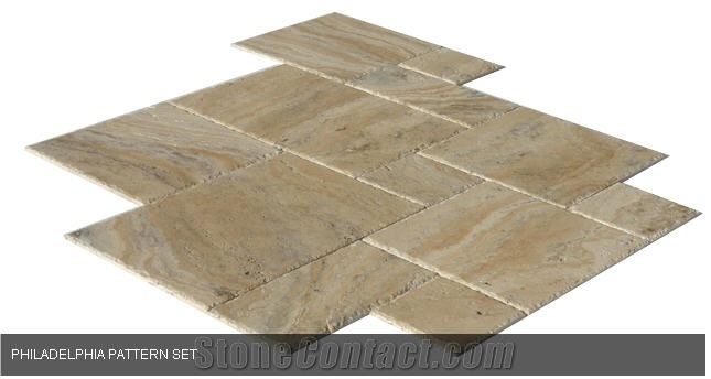 Philadelphia Travertine Pattern Set Slabs