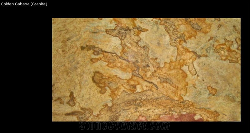 Golden Gabana Granite Slabs, India Yellow Granite