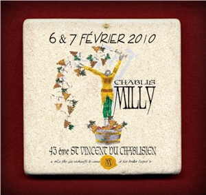 Bottle and Glass Coaster, Pierre De Bourgogne Beige Limestone Artifacts, Handcrafts