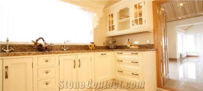 Giallo Veneziano Kitchen Countertops, Yellow Granite