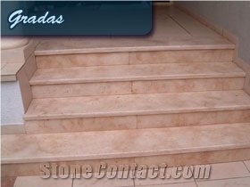 Stairs, Rosa Quilpo Pink Marble