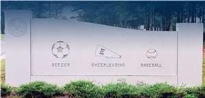 Commericial Signage, Willoughby White Granite