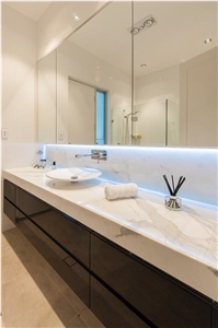 Calacatta Marble Bathroom Tops, Calacatta Pearl White Marble