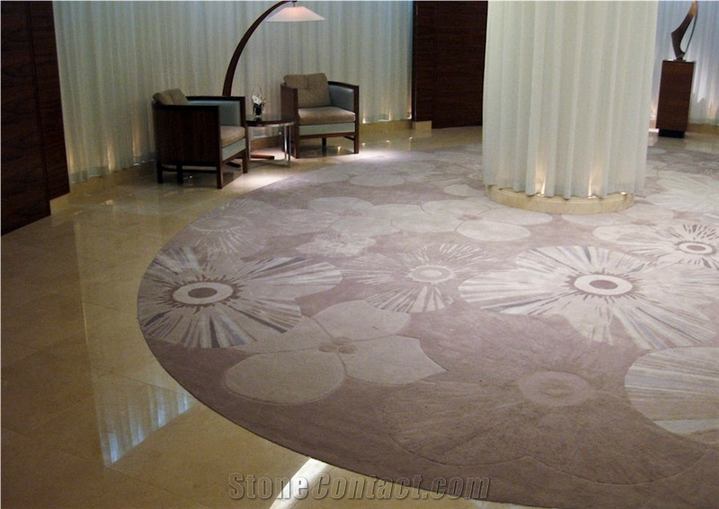 Hotel Project - Floor Tiles, Pompeii Gold Limestone
