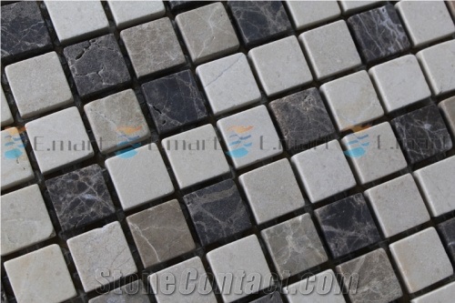 Brown Marble Glass Mosaic