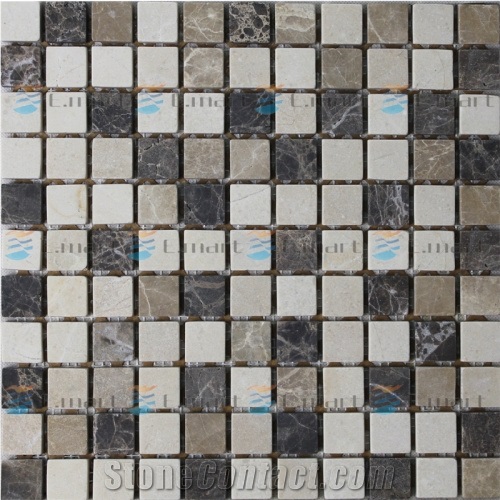 Brown Marble Glass Mosaic