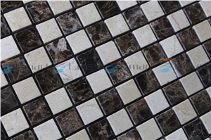 Glass Mosai Brown Marble
