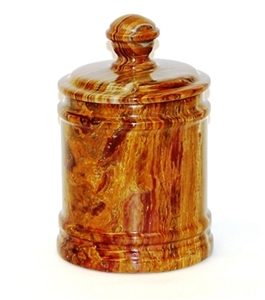 Multi Onyx Small Classic Canister, Multicolor Red Onyx Kitchen Accessories