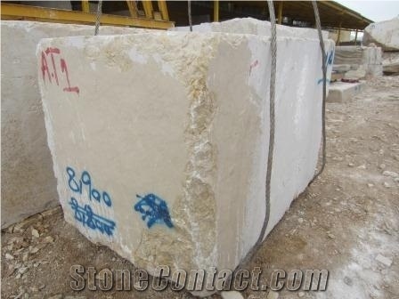 Morvarid Abade Marble Block, Iran Beige Marble