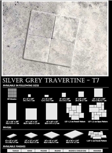 Silver Grey Travertine