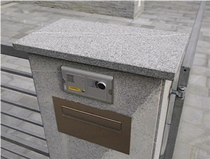 Mailbox in Tonalite, Pohorski Tonalit Grey Granite
