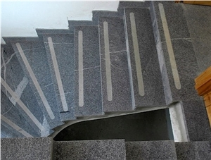 Tonalite Stairs, Steps, Pohorski Tonalit Grey Granite