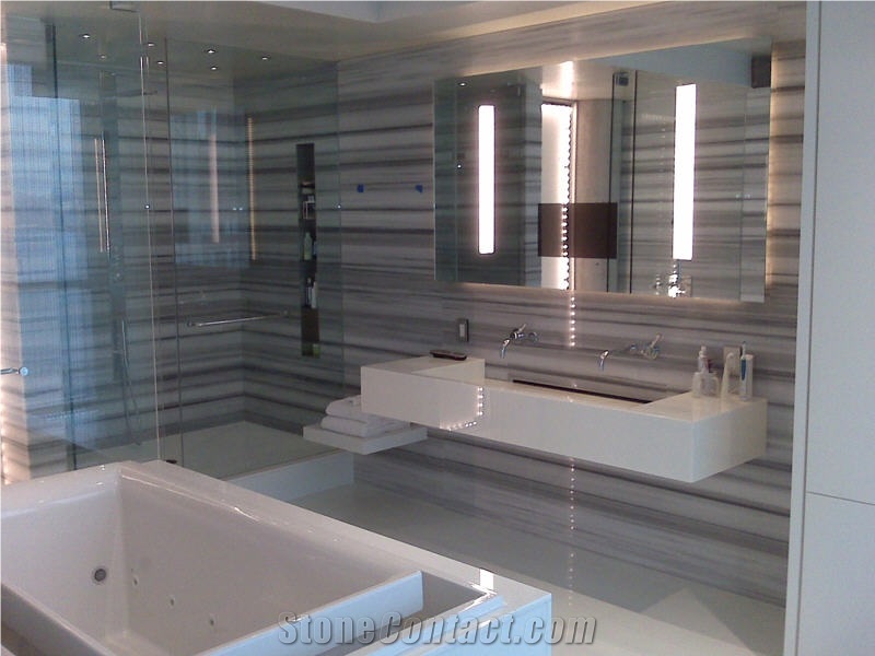 Bath Design with Marmara Equator Marble, Grey Marble