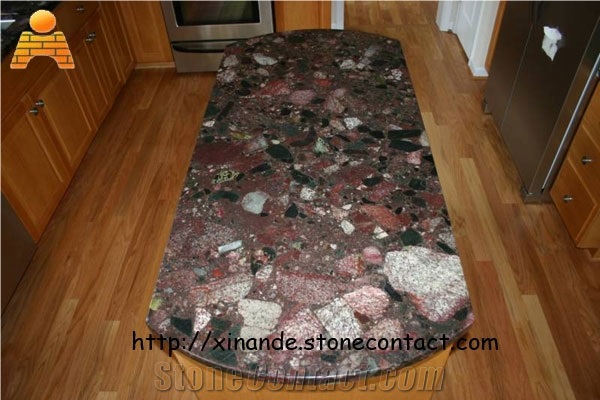 Custom Work Tops, Red Marinace Granite