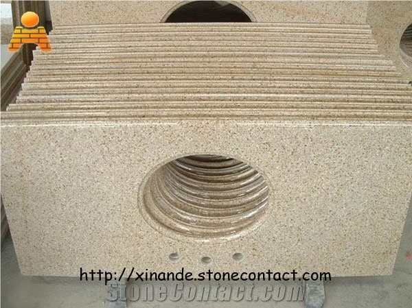 G682 Bath Countertops, Rust Stone Granite