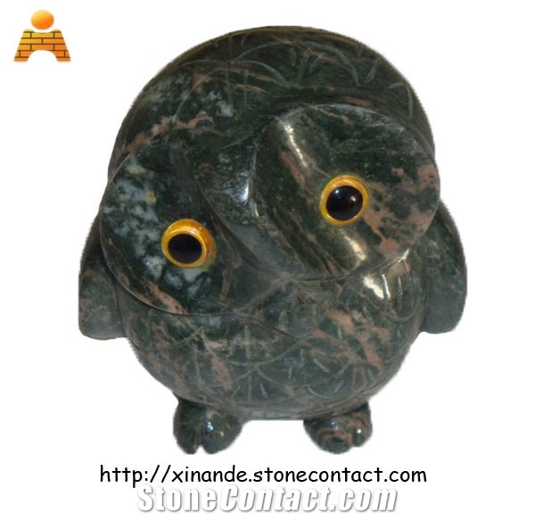 Little Owl Statue, Stone Home Decoration