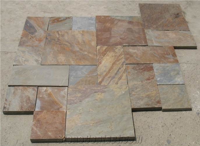 Roman Pattern Pattern, Flooring Slate Slabs & Tiles, Natural Slate Slabs & Tiles